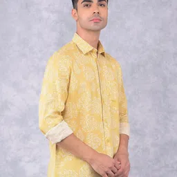 Crimsoune Club Men Smart Spread Collar Ethnic Motifs Printed Cotton Casual Shirt image 5