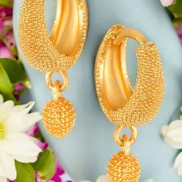 SHREE KRISHNA SHOPPING Gold-Plated Brass Earrings-picture-12