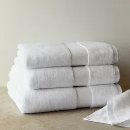 H&M  White  Soft Terry Bath Towels-picture-39