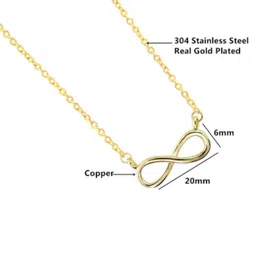 TheVineGirl Gold-Plated Single Layered Infinity Pendant Necklace image 5
