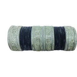 RENOY Set Of 36 Stones Studded & Beaded Bangles image 1