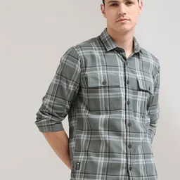 Estilocus Checked Long Sleeves Cotton Shirt image 3