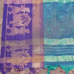 DIVASTRI Woven Design Zari Saree With Blouse Piece image 3
