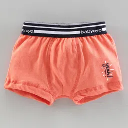 Babyoye Cotton Briefs Multiprint Pack of 3 - White Orange Navy Blue image 4