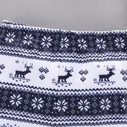 Kookie Kids Full Length Lounge Pants Reindeer Print - Blue image 5