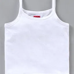 Babyhug 100%Cotton Solid Slips Pack of 3 - White image 4