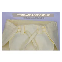 Lollipop Lane Muslin Cloth Diapers with Adjustable Strings Newborn - Pack of 6 image 4
