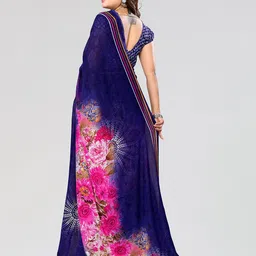 Moda Rapido Floral Printed Saree image 4