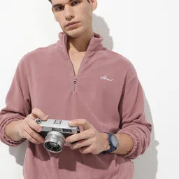 The Roadster Life Co. Self Design High Neck Sweatshirt-picture-26