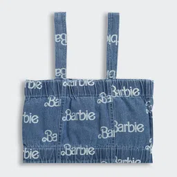 Tiny Girl Typography Print Cotton Tube Crop Top image 3