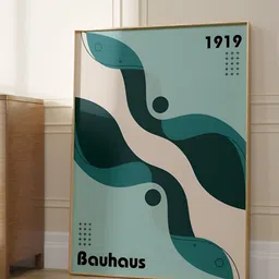 SAF Blue & Teal 1 Piece Wood Abstract Wall Paintings-image-22