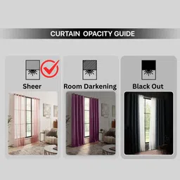 GEET CREATIONS White Striped Sheer Door Curtain image 2