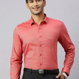 Ramraj Men Spread Collar Solid Cotton Formal Shirt-picture-42