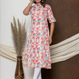 Happy vastra Women Pink Kurtas-image-4