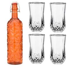 SOMIL Orange Glass Airtight Can Bottle-picture-24