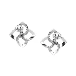 VALANOVA 14K White Gold 0.44 Ct Lab Grown Diamond Earrings-image-74