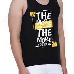 WOOSTRO Men Pack Of 2 Typography Printed Round Neck Cotton Slim Fit T-shirts image 3