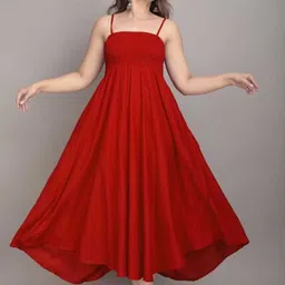 VYMO Women Fit & Flare Maxi Dress-image-33