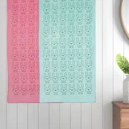 Myntra Elegant Homes Blue & Pink 2 Printed Cotton 300 GSM Bath Towel-picture-10