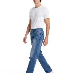 glitchez Men Relaxed Fit Heavy Fade Stretchable Jeans image 4
