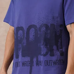 WROGN Men Regular Fit Cotton T-shirt image 4