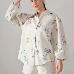 ANNY Printed Shirt Collar Shirt & Shorts Co-Ords-picture-20