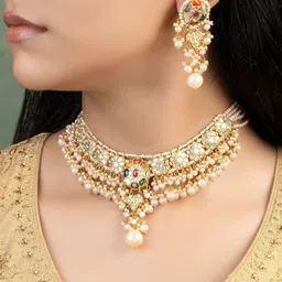 Tyaani Jewellery by Karan Johar Women Saumia Polki 22Kt Gold Necklace and Chains Diamond image 3