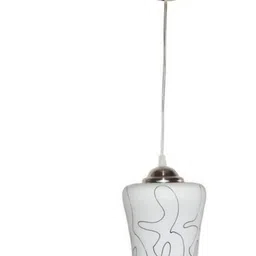 1ST TIME Black & White Printed Bell Shaped Hanging Ceiling Lamp-picture-16
