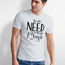 Seekbuylove Men Typography Printed Bio Finish T-shirt image 2