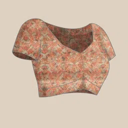 Silk Land Ethnic Motifs Zari Chanderi Saree image 5