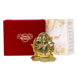INTERNATIONAL GIFT Panchmukhi Hanuman Idol Showpiece With Happy Birthday Tag & Velvet Box-image-30
