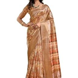 LALITATEX Floral Silk Blend Mysore Silk Saree-picture-27