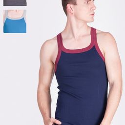 Force NXT Men Pack of 3 Assorted Modern Fit Cotton Gym Vest-picture-8