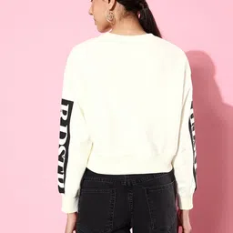 The Roadster Life Co. Off-White Hyper Graphics Printed Sweatshirt image 5