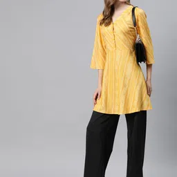 Cottinfab Ethnic Motifs Printed Longline Top image 4