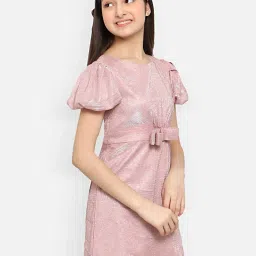 Natilene Kids Pink Embellished Dress image 4