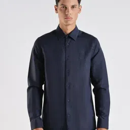 CALVIN KLEIN JEANS Navy Slim fit Solid Shirt-image-68