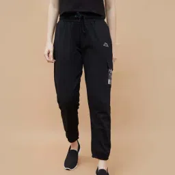 Kappa Black Cotton Regular Fit Printed Trackpants-picture-38