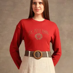 U.S. Polo Assn. Red Graphic Print Sweatshirt image 1