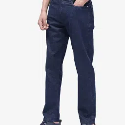 Rare Rabbit Blue Comfort Fit Solid Jeans image 4