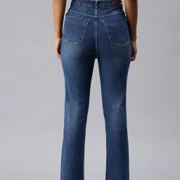 showoffff SHOWOFF Clean Look Blue Straight Fit Denim Jeans image 2