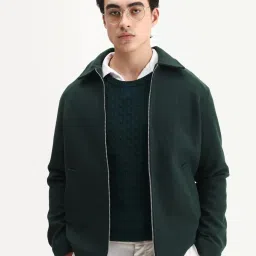 Rare Rabbit Teal Polyester Solid Regular Fit Jacket image 1