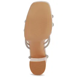 London Rag Women's Beige Ankle Strap Sandals image 4