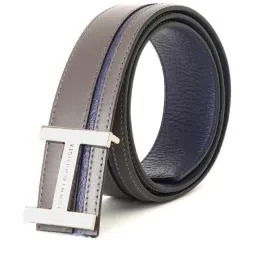 Tommy Hilfiger Growler Grey Leather Reversible Belt for Men image 4