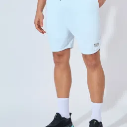 Styli White Regular Fit Solid Sports Shorts image 1