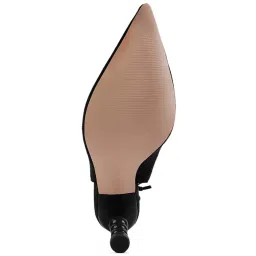 London Rag Women's Cut Out Black Gladiator Stilettos image 4