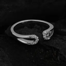 Praavy Buckle 92.5 Sterling Silver Ring for Women-picture-10