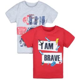 Plum Tree Boys Grey & Red Printed T-Shirt (Pack Of 2)-picture-27