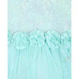 Allen Solly Junior Turquiose Embellished 1 Frock image 4