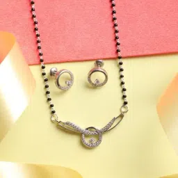 Clara Evie 92.5 Sterling Silver Mangalsutra Set-picture-38